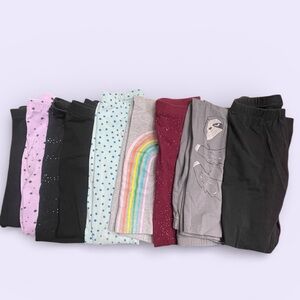 Lot of 9 Cat & Jack Black Leggings